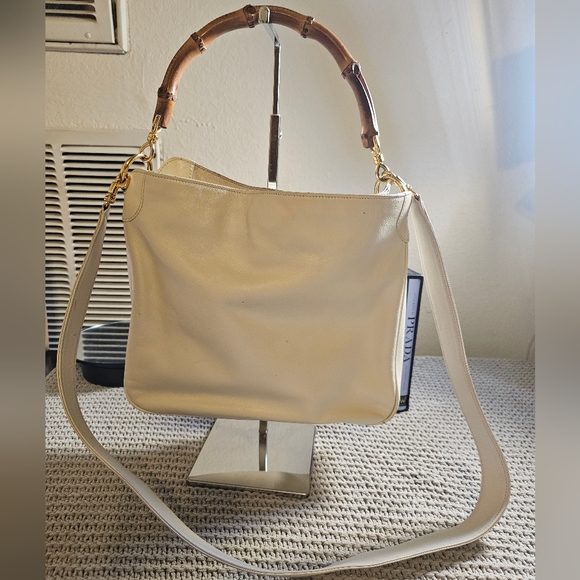 Gucci Bags Gucci Bamboo Cream Crossbody Poshmark